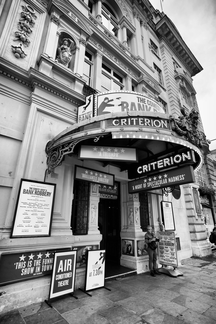 The Criterion Theatre is a West End theatre at Piccadilly Circus in the City of Westminster, and is a Grade II listed building.